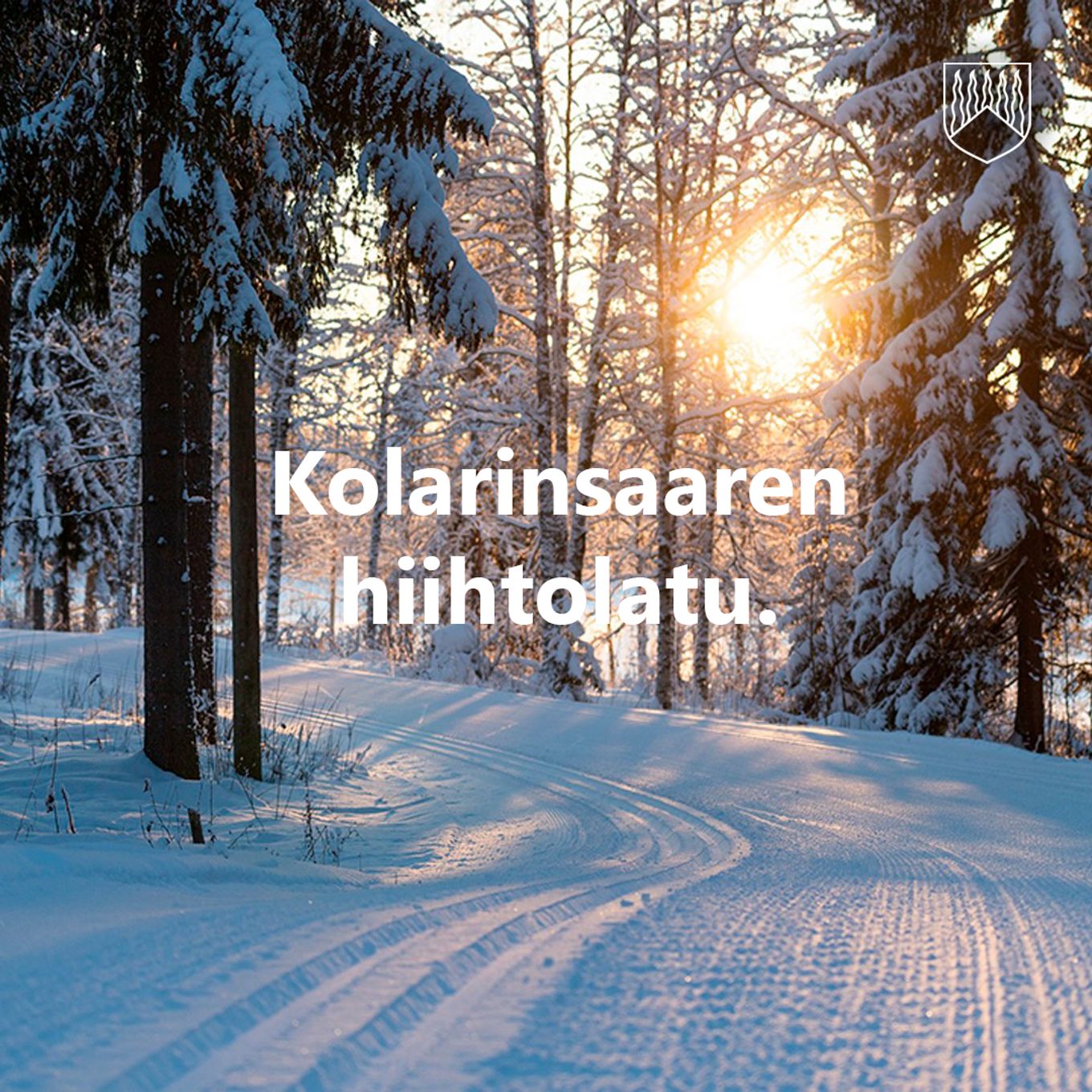 Kuva Kolarinsaaren hiihtoladusta.